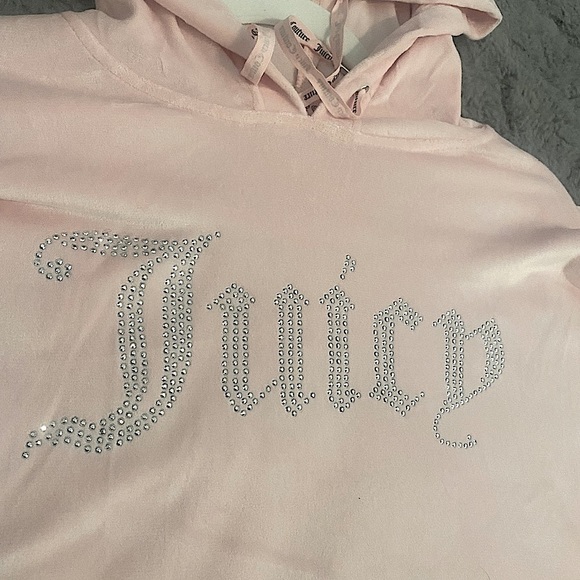 Juicy couture baby pink velour hoodie - Picture 3 of 9